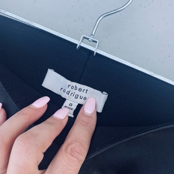 Robert Rodriguez Liquid Leather Pants with ankle zip - Picture 2 of 3